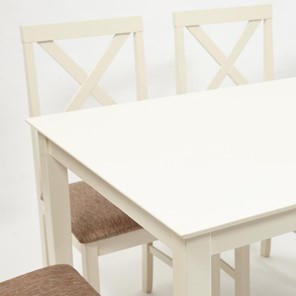 Обеденная группа на кухню Хадсон (стол + 4 стула) id 13692 ivory white (слоновая кость) арт.13692 в Магадане - предосмотр 1